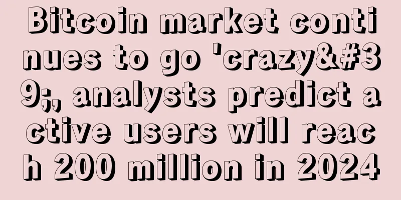 Bitcoin market continues to go 'crazy', analysts predict active users will reach 200 million in 2024