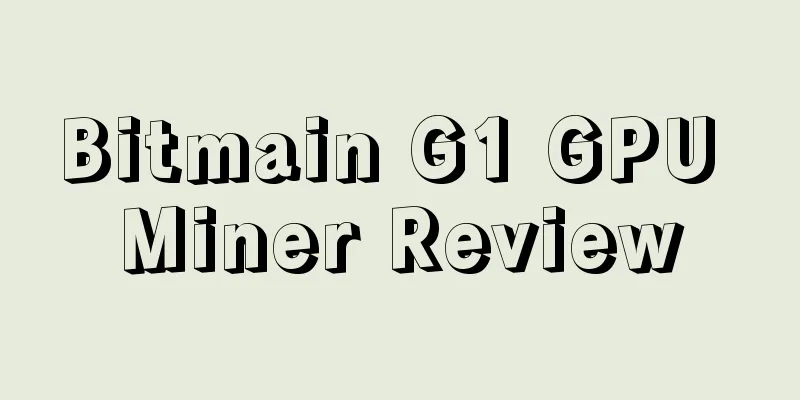Bitmain G1 GPU Miner Review