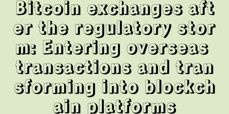 Bitcoin exchanges after the regulatory storm: Entering overseas transactions and transforming into blockchain platforms