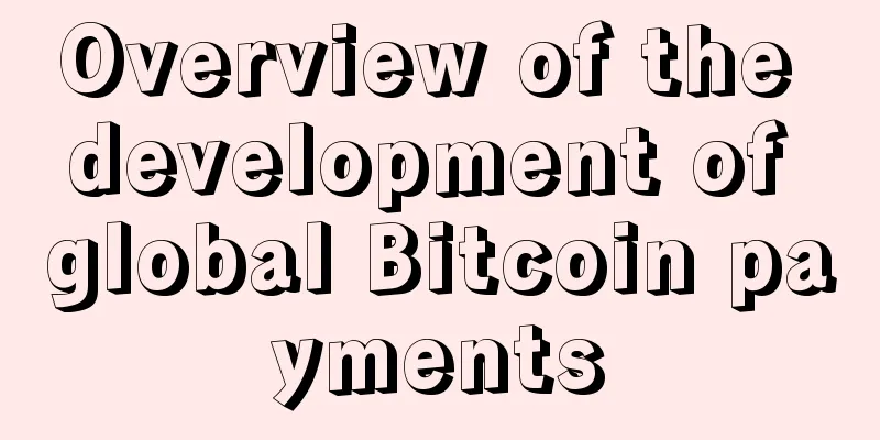Overview of the development of global Bitcoin payments