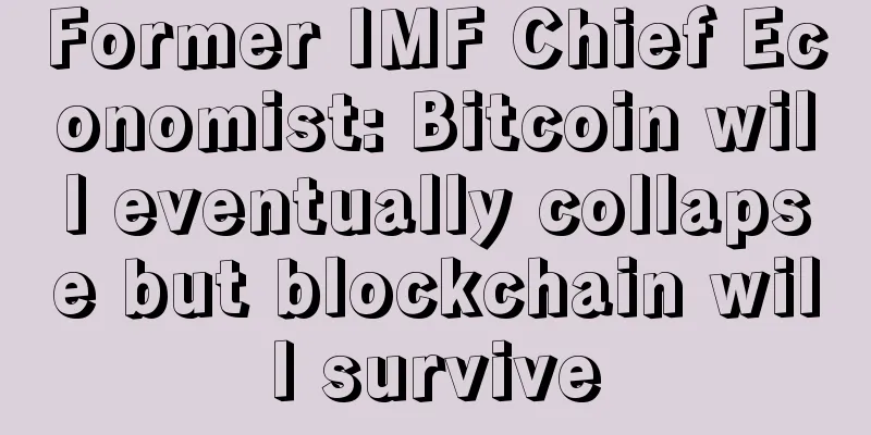 Former IMF Chief Economist: Bitcoin will eventually collapse but blockchain will survive