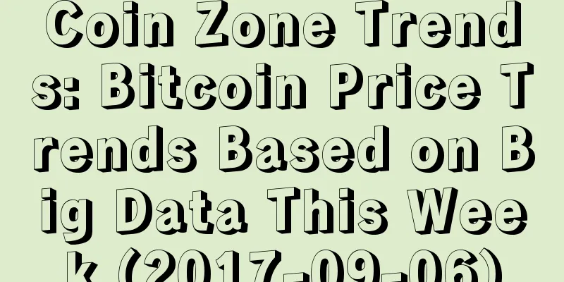 Coin Zone Trends: Bitcoin Price Trends Based on Big Data This Week (2017-09-06)