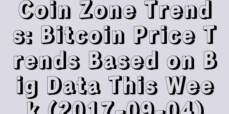 Coin Zone Trends: Bitcoin Price Trends Based on Big Data This Week (2017-09-04)
