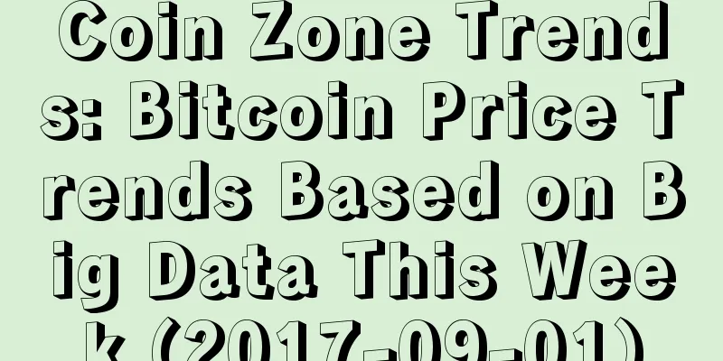 Coin Zone Trends: Bitcoin Price Trends Based on Big Data This Week (2017-09-01)