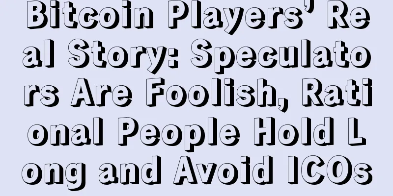 Bitcoin Players’ Real Story: Speculators Are Foolish, Rational People Hold Long and Avoid ICOs