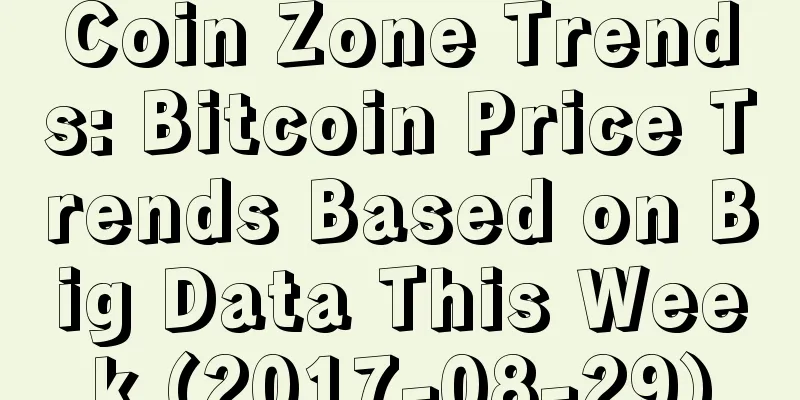 Coin Zone Trends: Bitcoin Price Trends Based on Big Data This Week (2017-08-29)