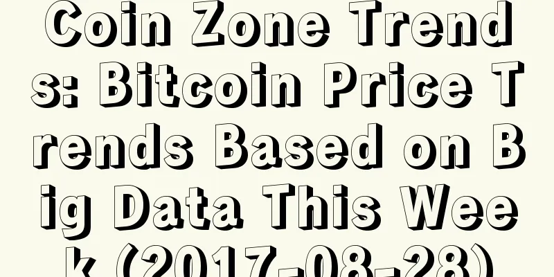 Coin Zone Trends: Bitcoin Price Trends Based on Big Data This Week (2017-08-28)