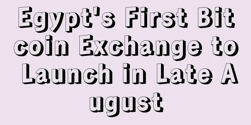 Egypt's First Bitcoin Exchange to Launch in Late August