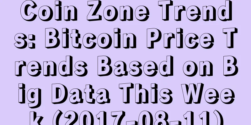 Coin Zone Trends: Bitcoin Price Trends Based on Big Data This Week (2017-08-11)