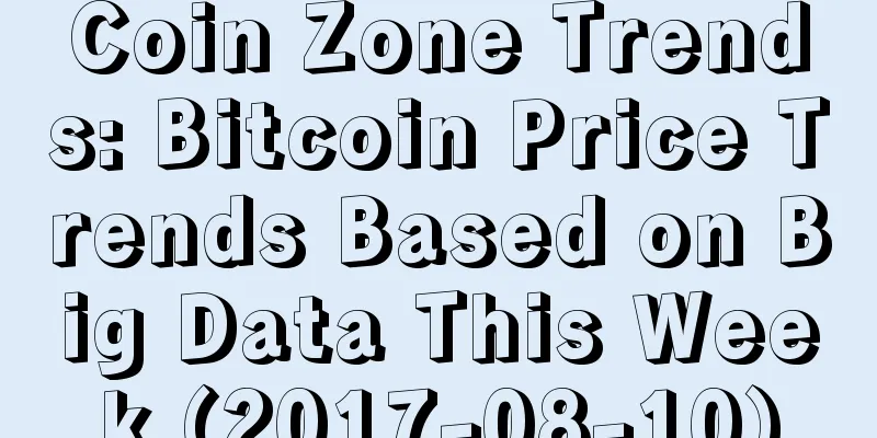 Coin Zone Trends: Bitcoin Price Trends Based on Big Data This Week (2017-08-10)