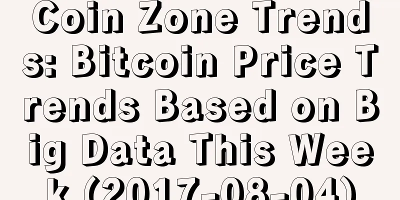 Coin Zone Trends: Bitcoin Price Trends Based on Big Data This Week (2017-08-04)