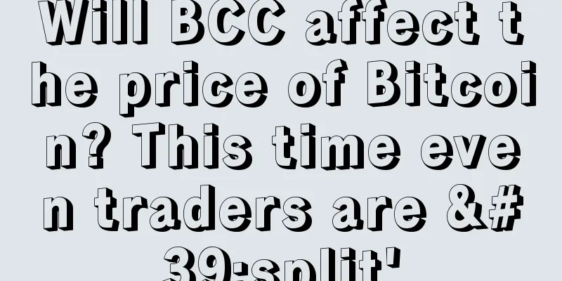 Will BCC affect the price of Bitcoin? This time even traders are 'split'