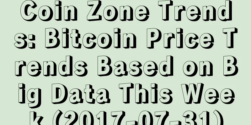 Coin Zone Trends: Bitcoin Price Trends Based on Big Data This Week (2017-07-31)