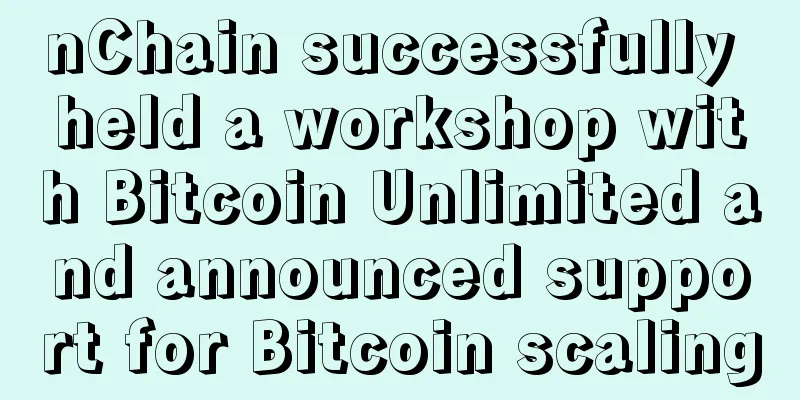 nChain successfully held a workshop with Bitcoin Unlimited and announced support for Bitcoin scaling