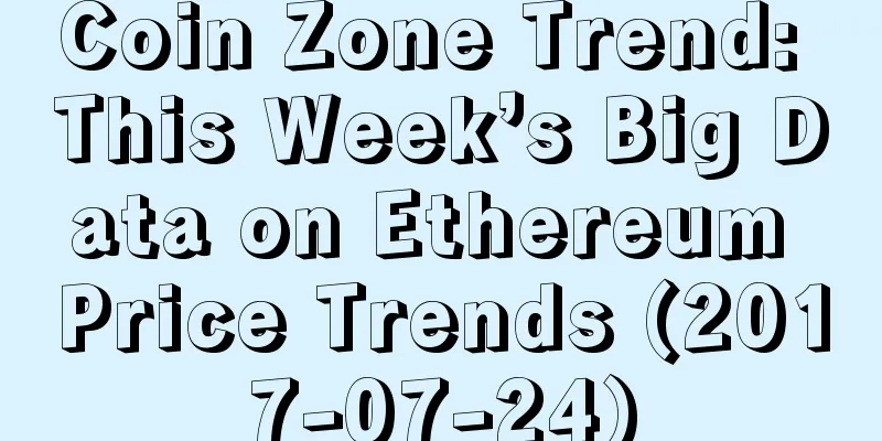 Coin Zone Trend: This Week’s Big Data on Ethereum Price Trends (2017-07-24)
