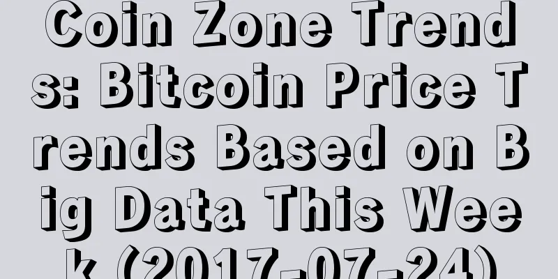 Coin Zone Trends: Bitcoin Price Trends Based on Big Data This Week (2017-07-24)
