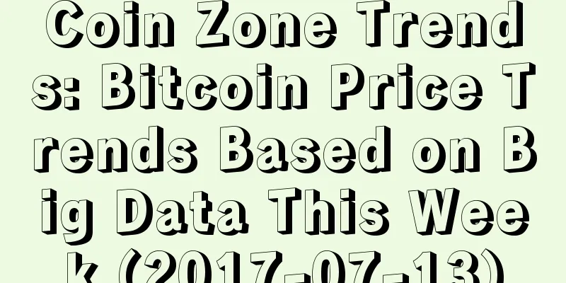 Coin Zone Trends: Bitcoin Price Trends Based on Big Data This Week (2017-07-13)