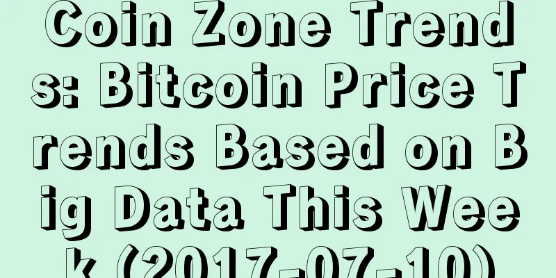 Coin Zone Trends: Bitcoin Price Trends Based on Big Data This Week (2017-07-10)