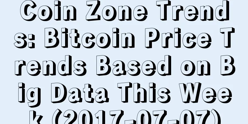 Coin Zone Trends: Bitcoin Price Trends Based on Big Data This Week (2017-07-07)