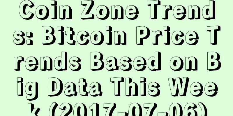 Coin Zone Trends: Bitcoin Price Trends Based on Big Data This Week (2017-07-06)