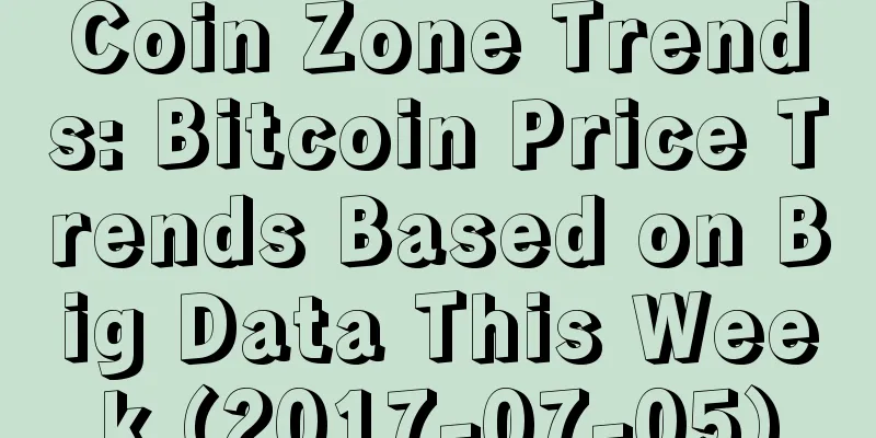 Coin Zone Trends: Bitcoin Price Trends Based on Big Data This Week (2017-07-05)