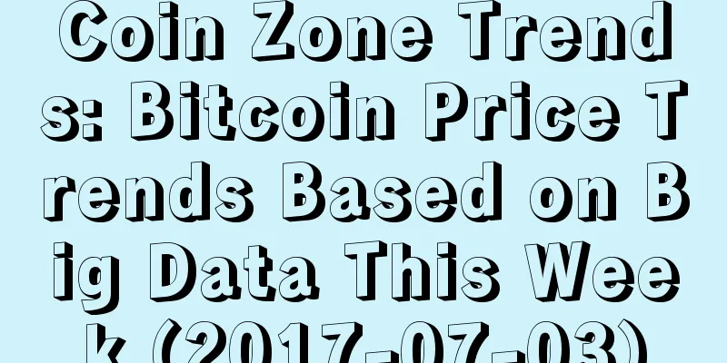 Coin Zone Trends: Bitcoin Price Trends Based on Big Data This Week (2017-07-03)