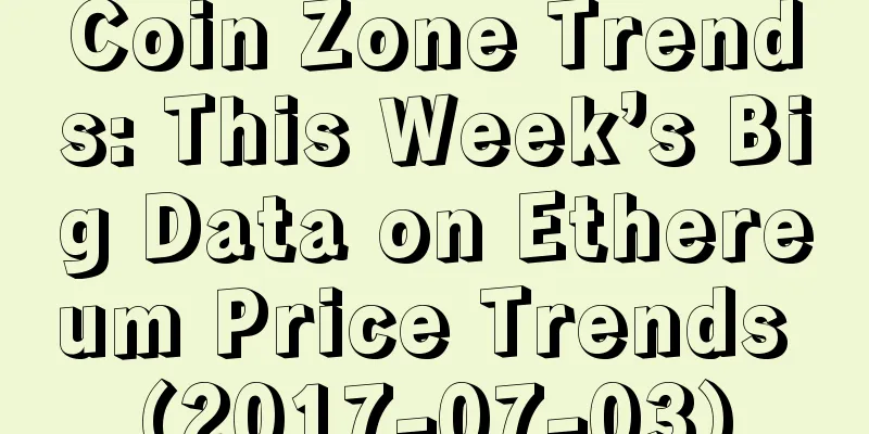 Coin Zone Trends: This Week’s Big Data on Ethereum Price Trends (2017-07-03)