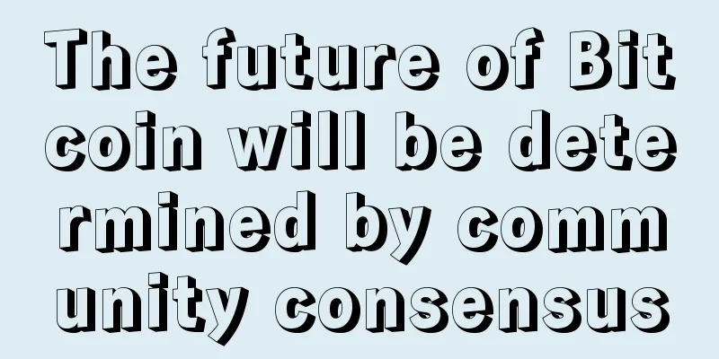 The future of Bitcoin will be determined by community consensus