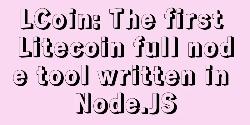 LCoin: The first Litecoin full node tool written in Node.JS