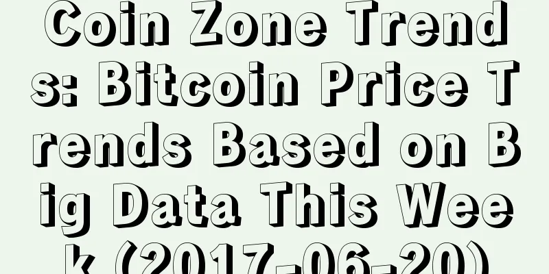 Coin Zone Trends: Bitcoin Price Trends Based on Big Data This Week (2017-06-20)