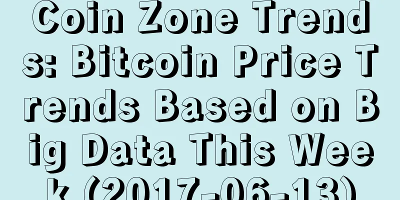 Coin Zone Trends: Bitcoin Price Trends Based on Big Data This Week (2017-06-13)