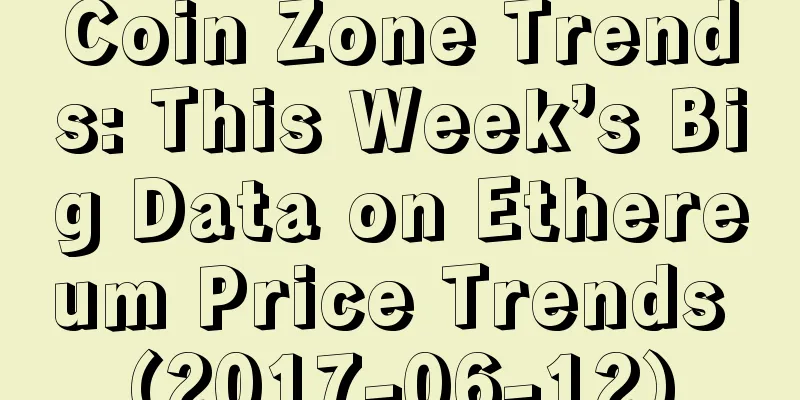 Coin Zone Trends: This Week’s Big Data on Ethereum Price Trends (2017-06-12)