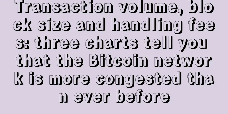 Transaction volume, block size and handling fees: three charts tell you that the Bitcoin network is more congested than ever before