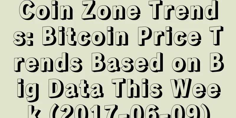 Coin Zone Trends: Bitcoin Price Trends Based on Big Data This Week (2017-06-09)