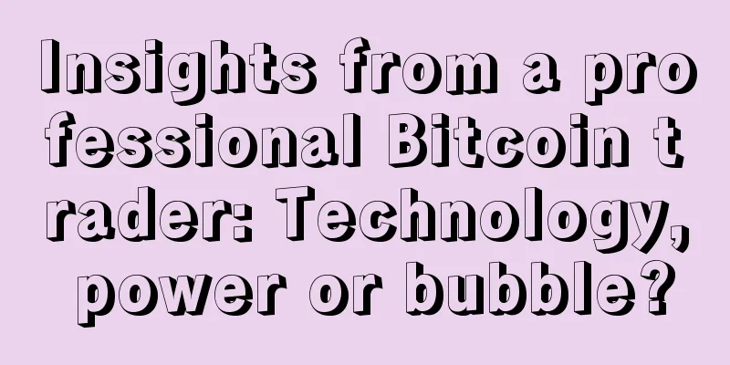 Insights from a professional Bitcoin trader: Technology, power or bubble?