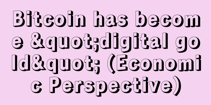 Bitcoin has become "digital gold" (Economic Perspective)