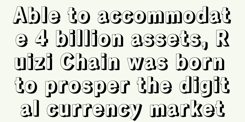Able to accommodate 4 billion assets, Ruizi Chain was born to prosper the digital currency market