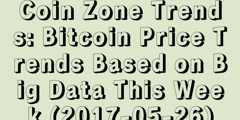 Coin Zone Trends: Bitcoin Price Trends Based on Big Data This Week (2017-05-26)