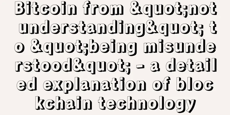 Bitcoin from "not understanding" to "being misunderstood" - a detailed explanation of blockchain technology