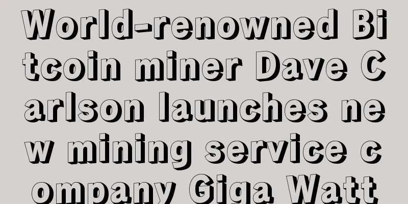 World-renowned Bitcoin miner Dave Carlson launches new mining service company Giga Watt