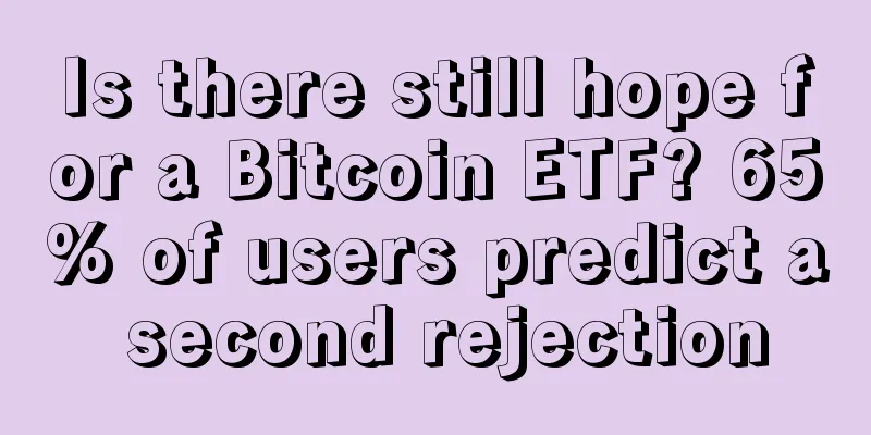Is there still hope for a Bitcoin ETF? 65% of users predict a second rejection