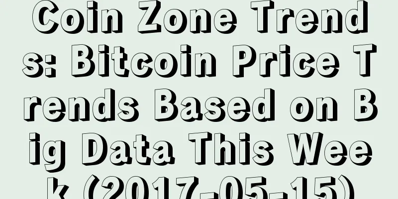 Coin Zone Trends: Bitcoin Price Trends Based on Big Data This Week (2017-05-15)
