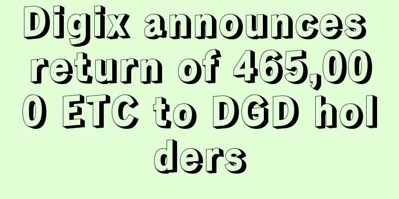 Digix announces return of 465,000 ETC to DGD holders