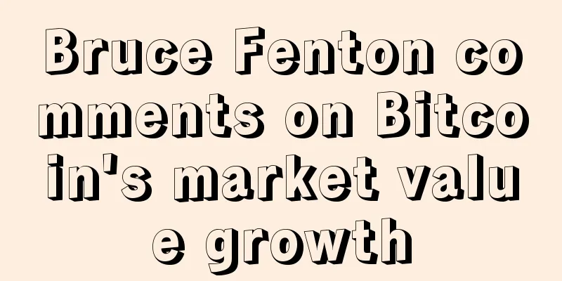 Bruce Fenton comments on Bitcoin's market value growth