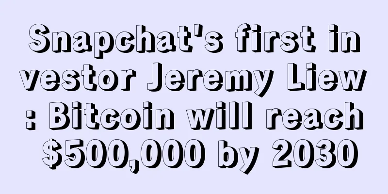 Snapchat's first investor Jeremy Liew: Bitcoin will reach $500,000 by 2030