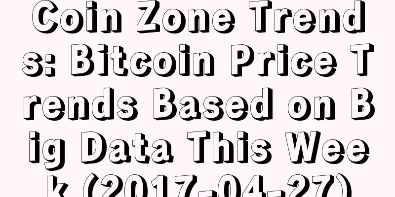 Coin Zone Trends: Bitcoin Price Trends Based on Big Data This Week (2017-04-27)