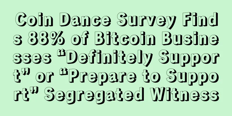 Coin Dance Survey Finds 88% of Bitcoin Businesses “Definitely Support” or “Prepare to Support” Segregated Witness