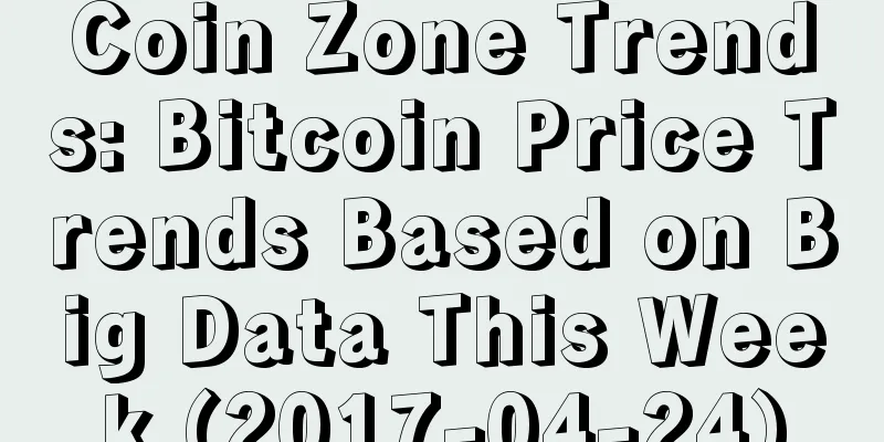Coin Zone Trends: Bitcoin Price Trends Based on Big Data This Week (2017-04-24)