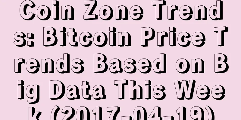 Coin Zone Trends: Bitcoin Price Trends Based on Big Data This Week (2017-04-19)
