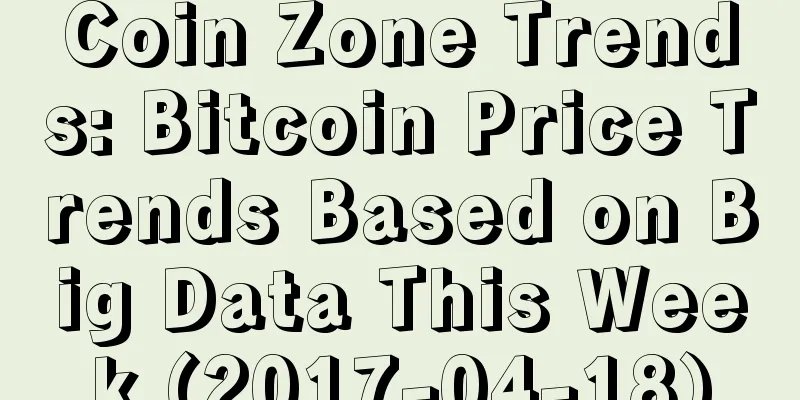 Coin Zone Trends: Bitcoin Price Trends Based on Big Data This Week (2017-04-18)